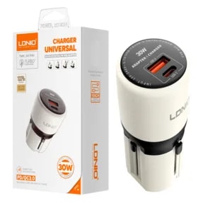 Cargador LDNIO Q2319 GaN 30W + Cable USB-C a Lightning