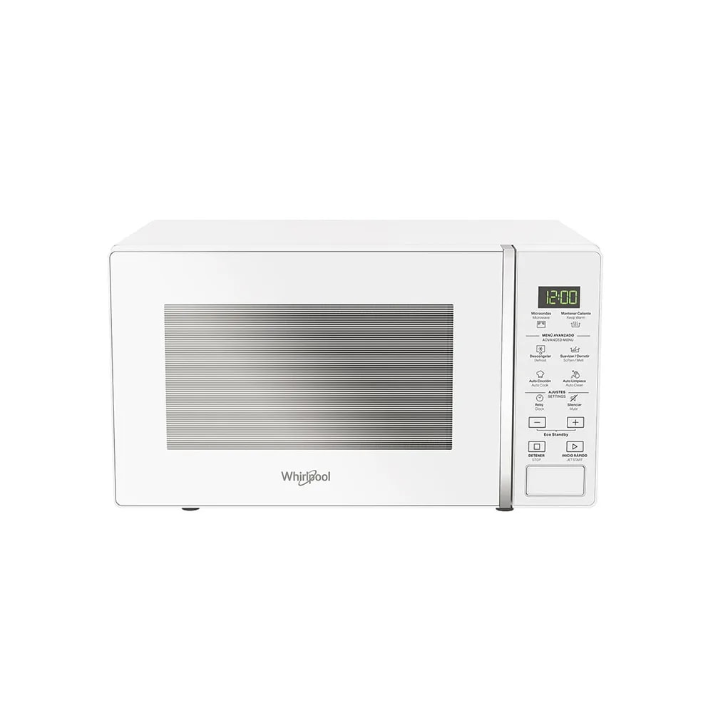 Microondas Whirlpool WM1807W 20 Litros Control Digital 5 Niveles 700W Blanco