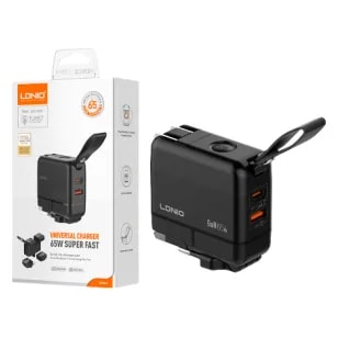 Cargador LDNIO Q2618 GaN 65W 2P Pd+usb + Cable
