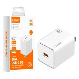 Cargador LDNIO A1508C 30W 1P PD + Cable USB-C a USB-C