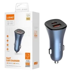 Cargador Vehicular. LDNIO C3 36W 2P Usb+pd + Cable