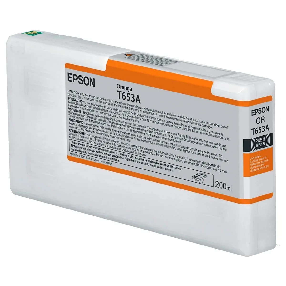 Cartucho Epson T653A00 Stylus PRO 4900 Naranja 200ML