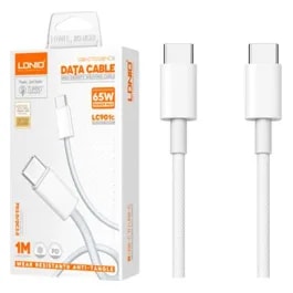 Cable LDNIO LC901C 1M 65W USB-C a USB-C