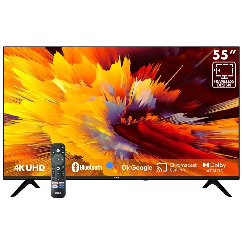 Smart TV RCA 55" LED 4K UHD Google TV Hdr 10+ Dolby Audio Mando Por Voz Sin Bordes LED55RCA684GT