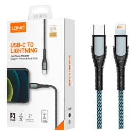 Cable LDNIO LC112 2M 30W USB-C a Lightning - Cordón