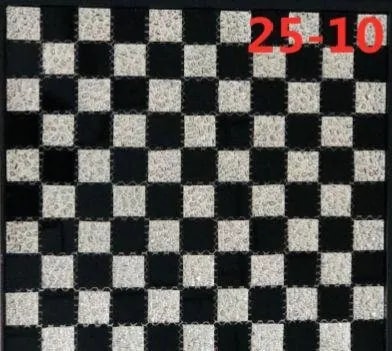 Adhesivo de Mosaico de Vidrio Ajedrez Negro y Blanco