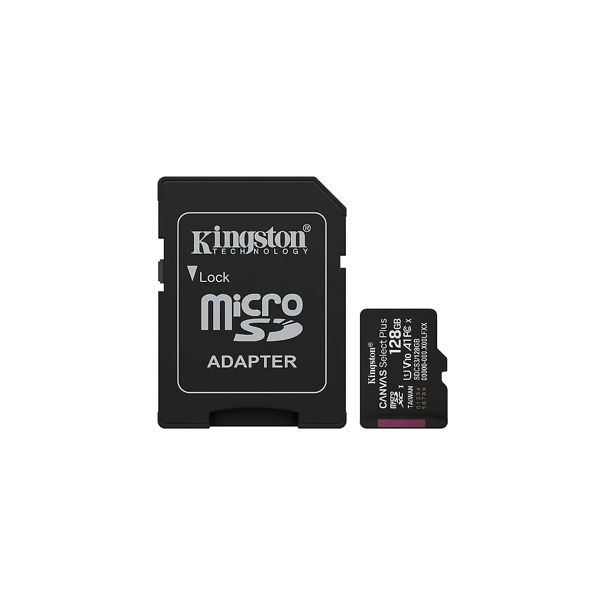 Micro-sd SDCS3 Kingston 128GB Canvas Select Plus Gen3 100MB-s with Adapter