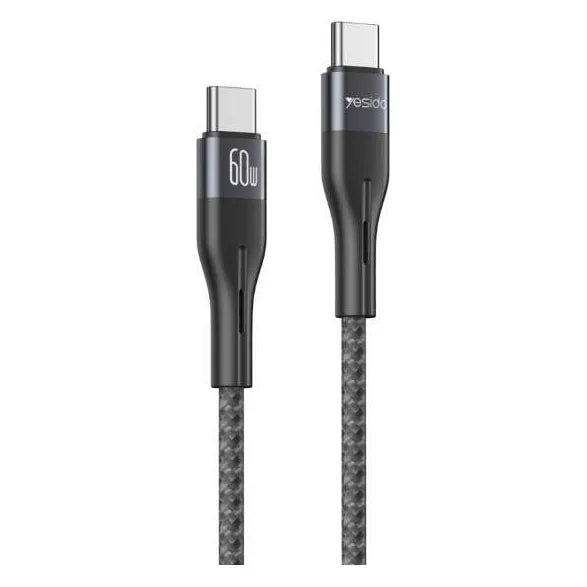 Cable Yesido CA156 USB-C a USB-C 60W tejido