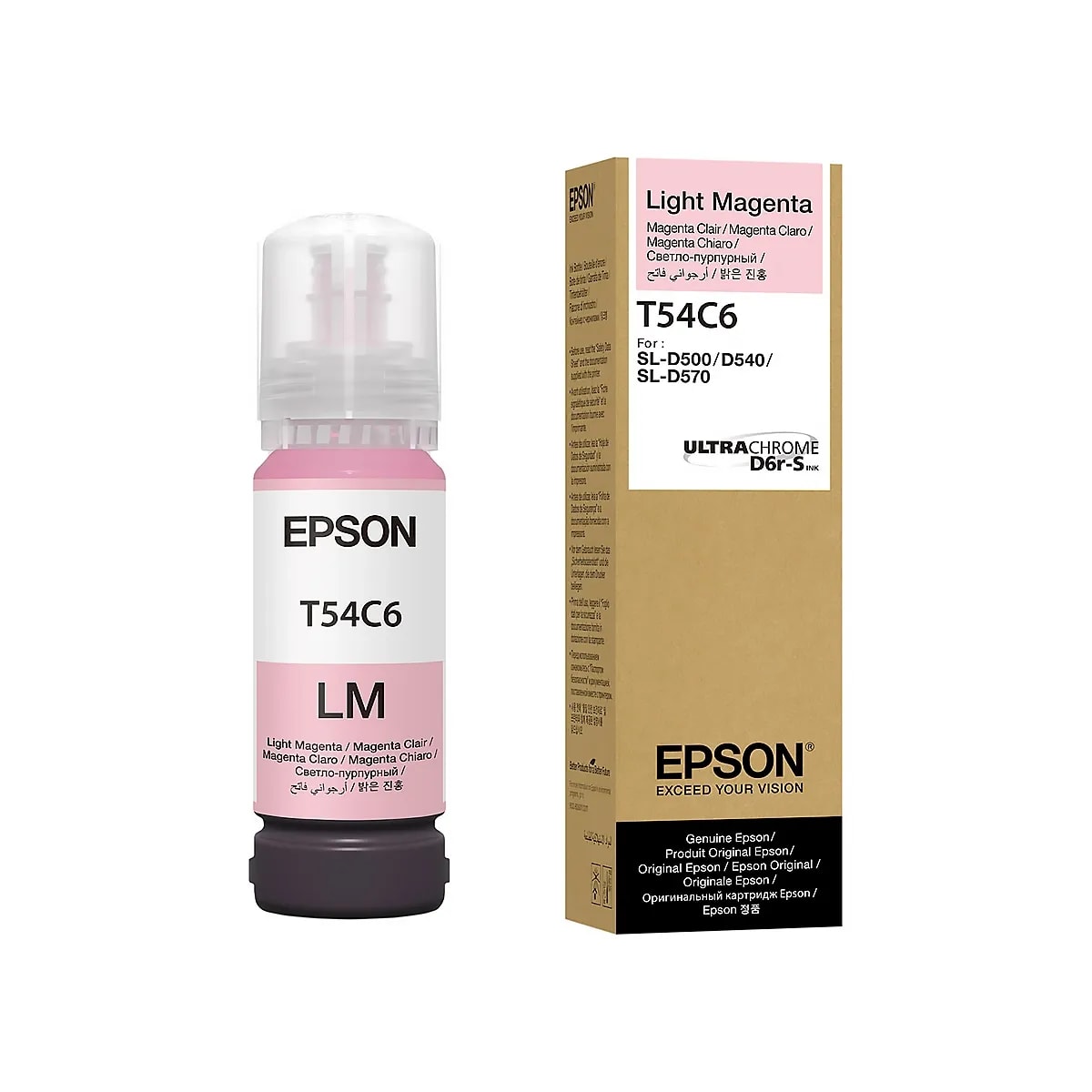 Botella Epson UltraChrome T54C Light Magenta SureLab D570 70mL
