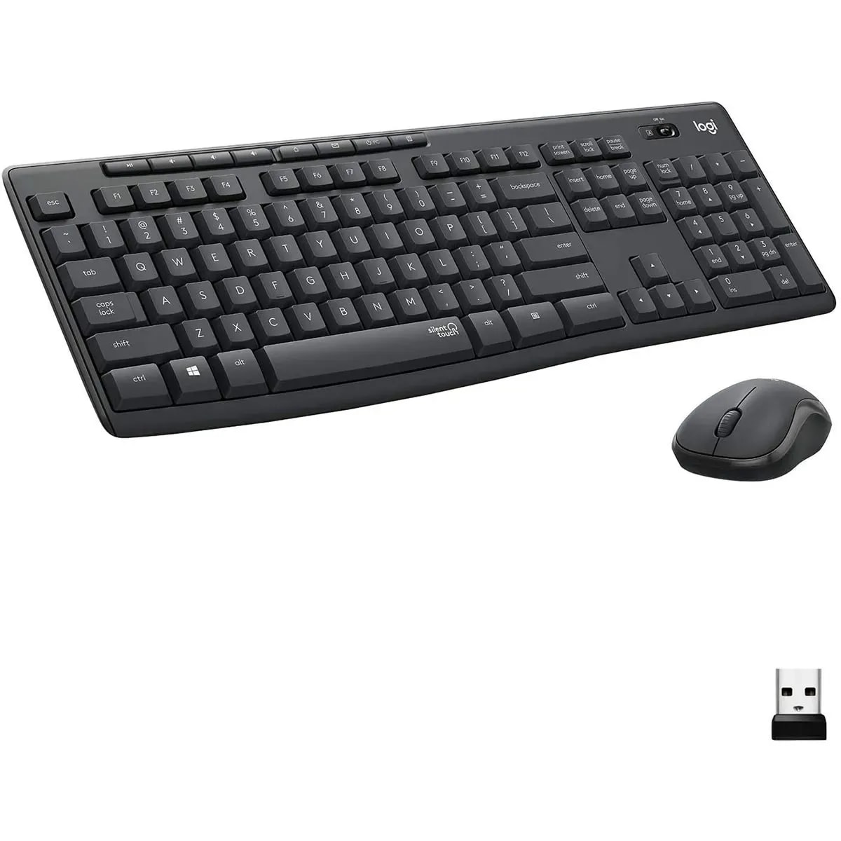Teclado-mouse Logitech MK295 Wireless USB Negro
