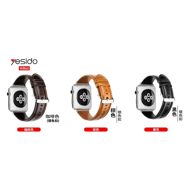 Correa de cuero para Apple Watch 42 mm Yesido WB42
