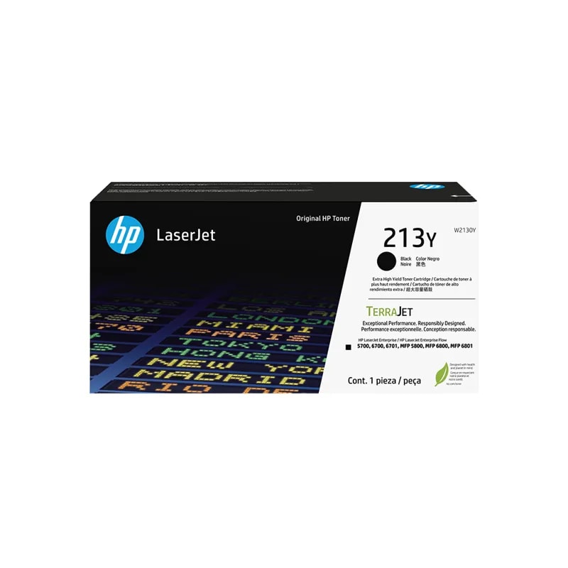 HP / Toner 213Y Negro Rendimiento Superior Laserjet 5700 / 5800 / 6700 / 6800 18000P W2130Y