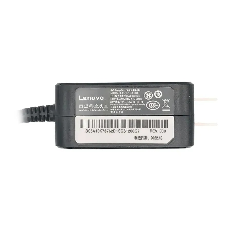 Cargador Lenovo 20V 2.25A 4.0*1.7 MM