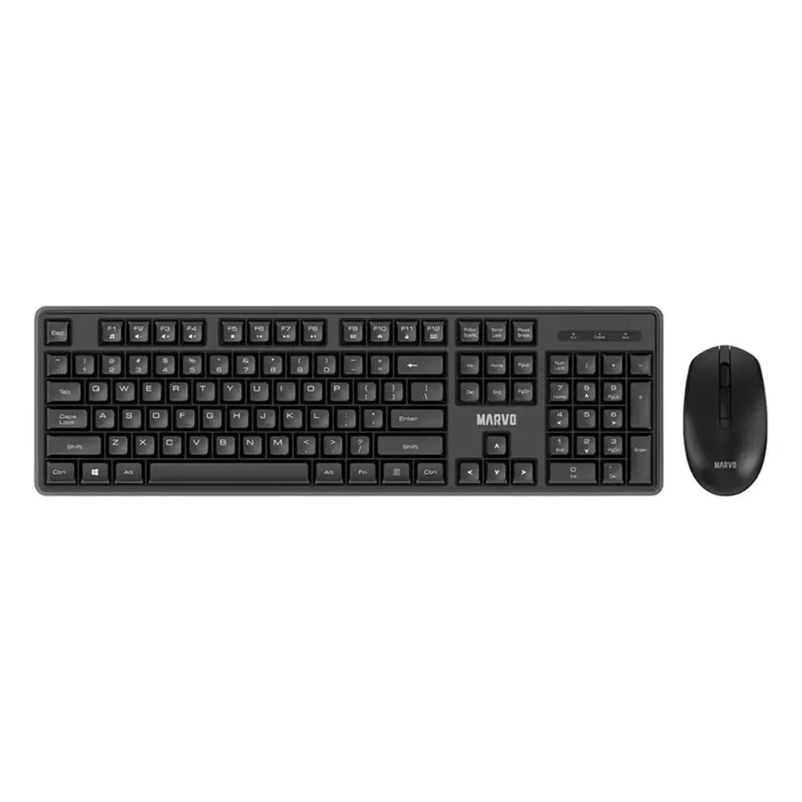 Kit 2 en 1 teclado + mouse marvo WS005 wh sp inalambrico dpi 800 1200 1600 4 bot. pila 1AA
