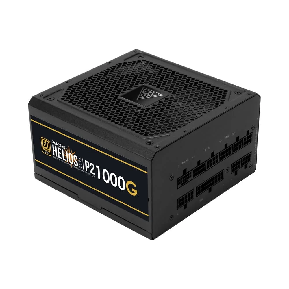 HELIOS P2-1000G • Totalmente modular • 1000W 80 Plus Gold • Preparado para ATX 3.1 y PCIe Gen 5.1 •