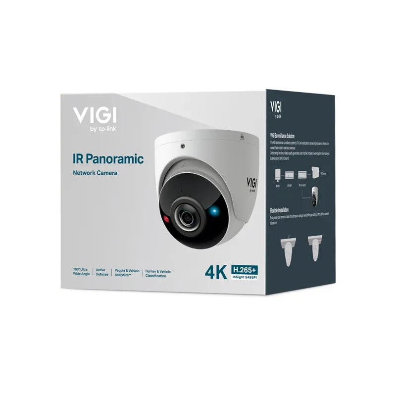 Cámara TP-Link Vigi Insight S485PI / Infrarrojo / 4K 8MP / Microsd / Analisis De Personas Y
