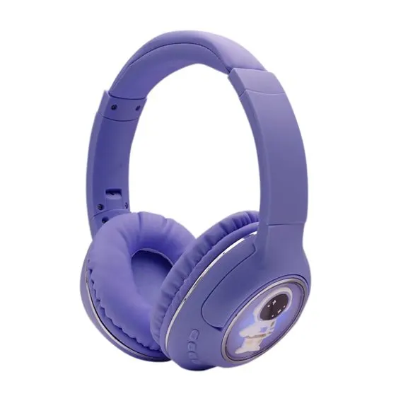 AUDIFONO BT AK-67 ASTRONAUTA ROSADO - LILA