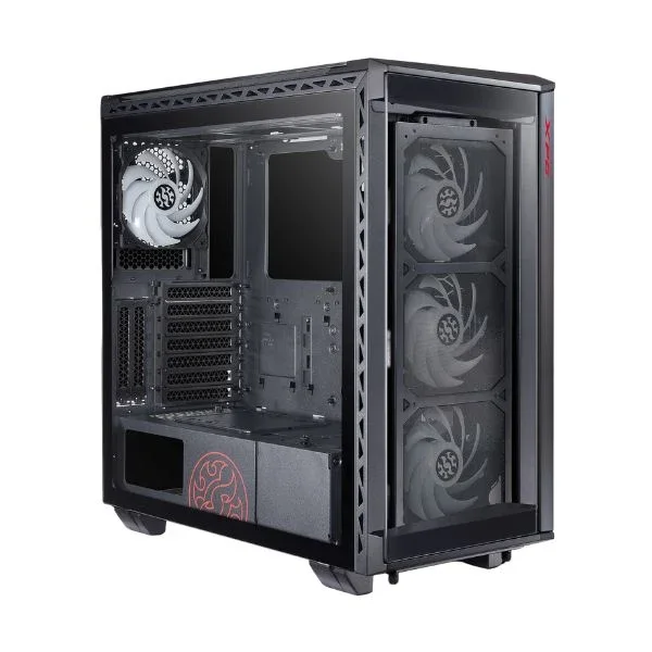 Case Gamer XPG BATTLECRUISER, Black, Panel laterales, frontal y superior de vidrio templado