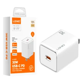 Cargador LDNIO A1508C 30W 1P PD + Cable USB-C a USB-C