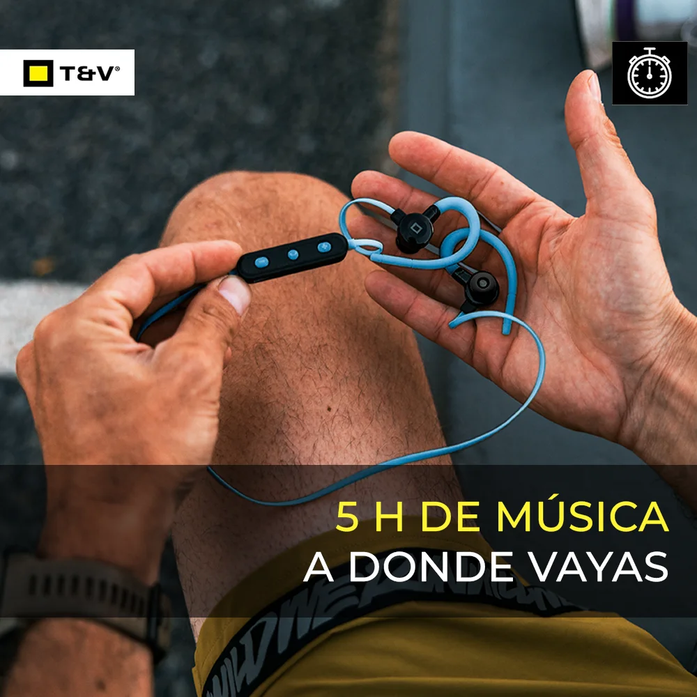 Audifono con microfono Thonet & Vander VR10 Neckband bluetooth blau