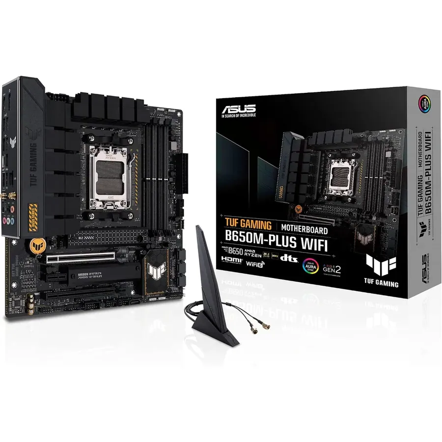 Mainboard ASUS B650EM Plus WIFI AM5 DDR5 8000MTS 3SLOTS Dport HDMI Micro ATX