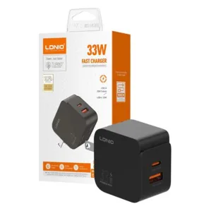 Cargador LDNIO Q2 33W 2P PD + USB + Cable USB a USB-C