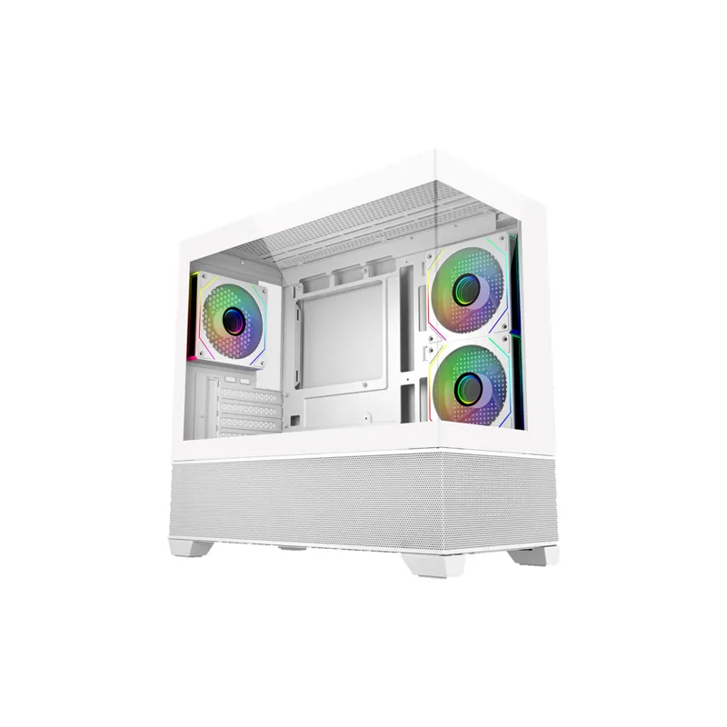 Case Cooler Master Mini Tower Elite 490 White 1X120MM ARGB 2X120MM Side Mount