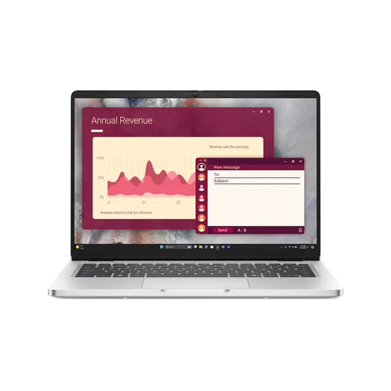 Computador Portatil Dell PRO 14 Silver 2HWN3 14PULG FHD Ultra 7 255U 16GB DDR5 5600 512GB W11PRO 3Y