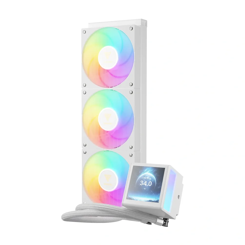 ENFRIAMIENTO LIQUIDO CHIONE P5-360 WHITE • Pantalla LCD IPS de 3,4" • Resolución de 480×480 •
