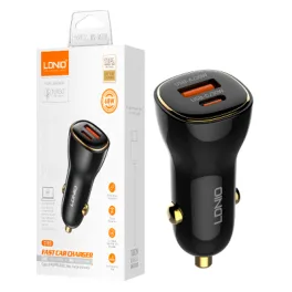 Cargador Vehicular. LDNIO C103 60W 2P Pd+usb + Cable