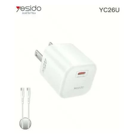 Cargador Yesido YC26U 45W USB-C
