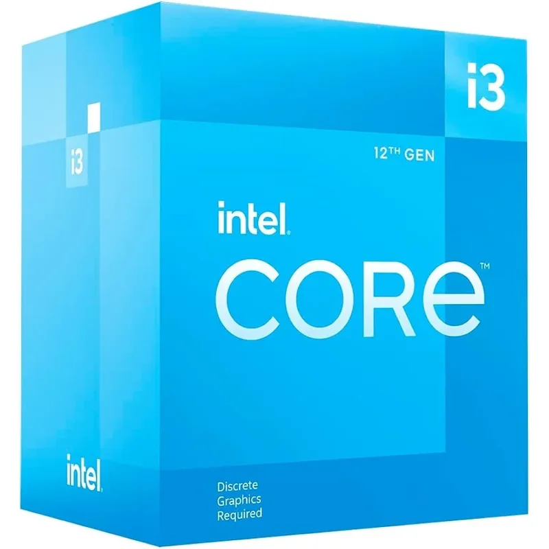 Procesador Intel I3-12100F (sin video) 3.30GHZ 4 Nucleos 12MB Cache LGA1700 DDR4 3200/DDR5 4800 UHD