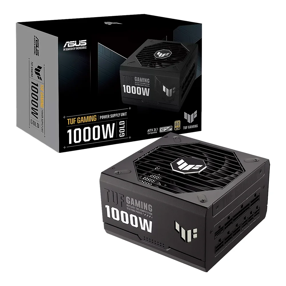 Fuente De Poder ASUS TUF Gaming 1000W 80 Plus Gold Black