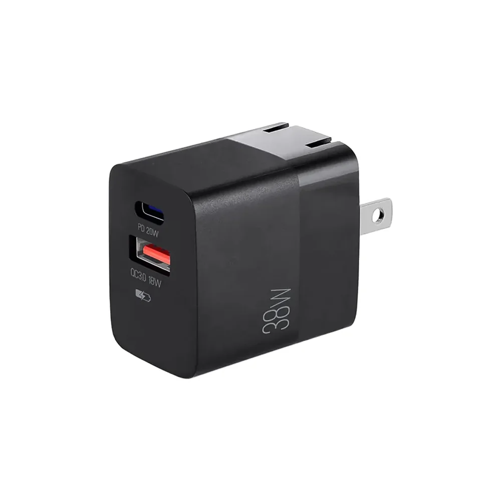 Cargador De Pared Argom 38W PRO PD Type-c USB ARG-AC-0122BK Black