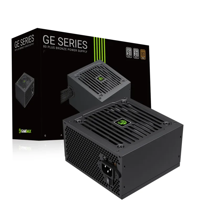 Fuente De Poder GAMEMAX 650W GE-650 BK 80+ Basic Fan 12CM 100-240V