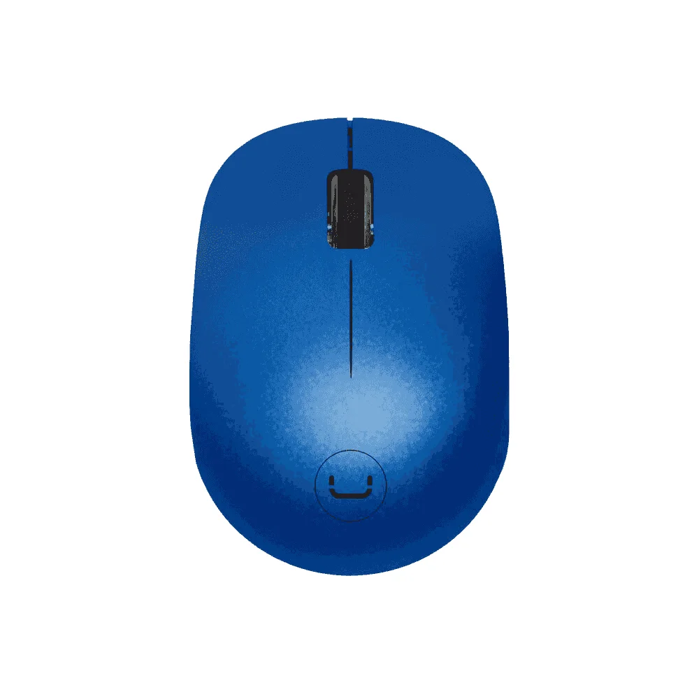 Mouse Unno Tekno inalambrico Curve azul