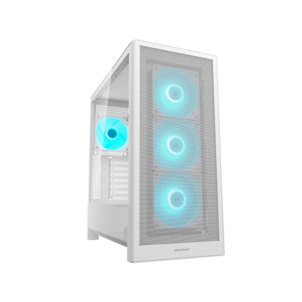 Case Cougar Gamer MX230 RGB vidrio templado Mid-Tower no incluye fuente de poder 4 fans blanco