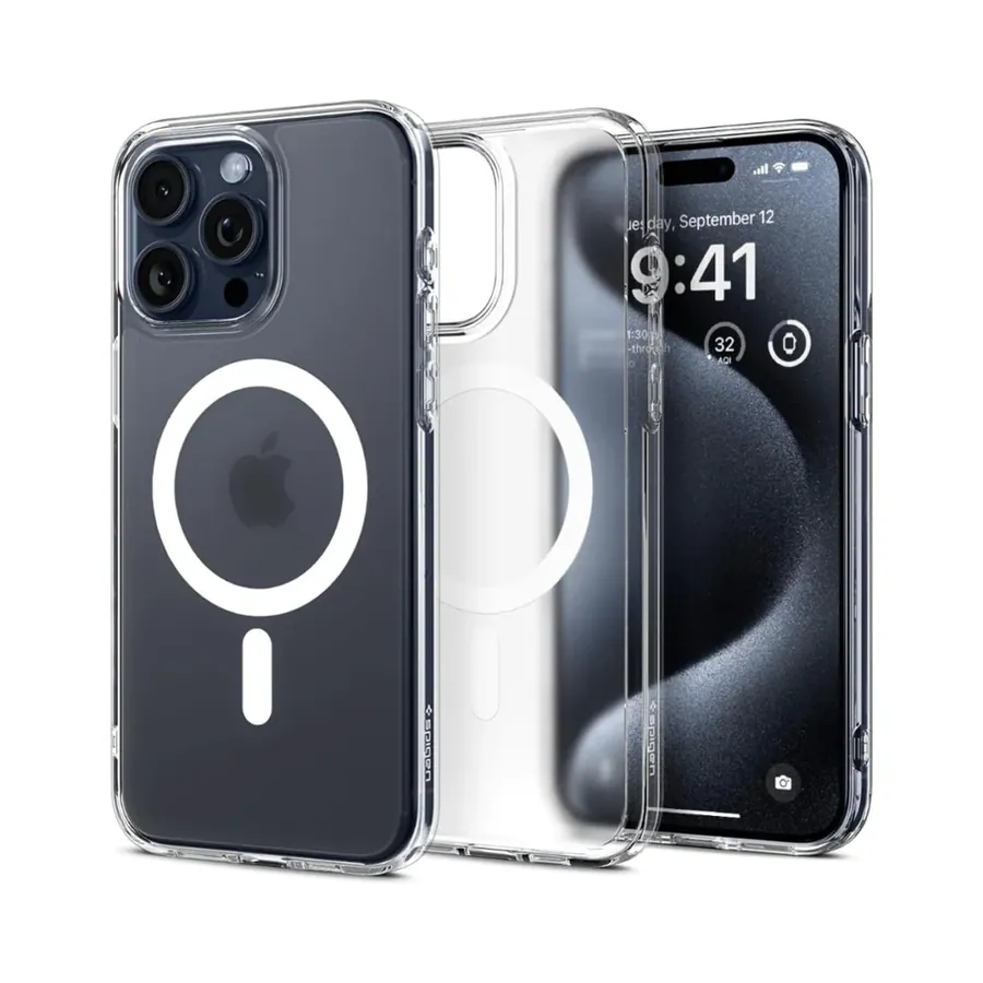 Estuche magnético CRM-01 1.5MM fuerza magnetica 2000 iPhone 17 Pro tansparente con empaque individual