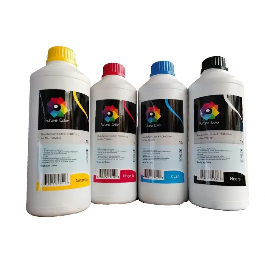 Botalle de un litro de tinta de impresora ep/can/hp cyan yellow magenta negro